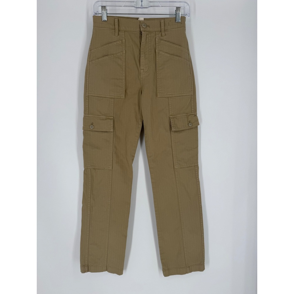 Madewell Womens 90s Straight Cargo Pants 25 Khaki Utility Gorpcore Streetwear